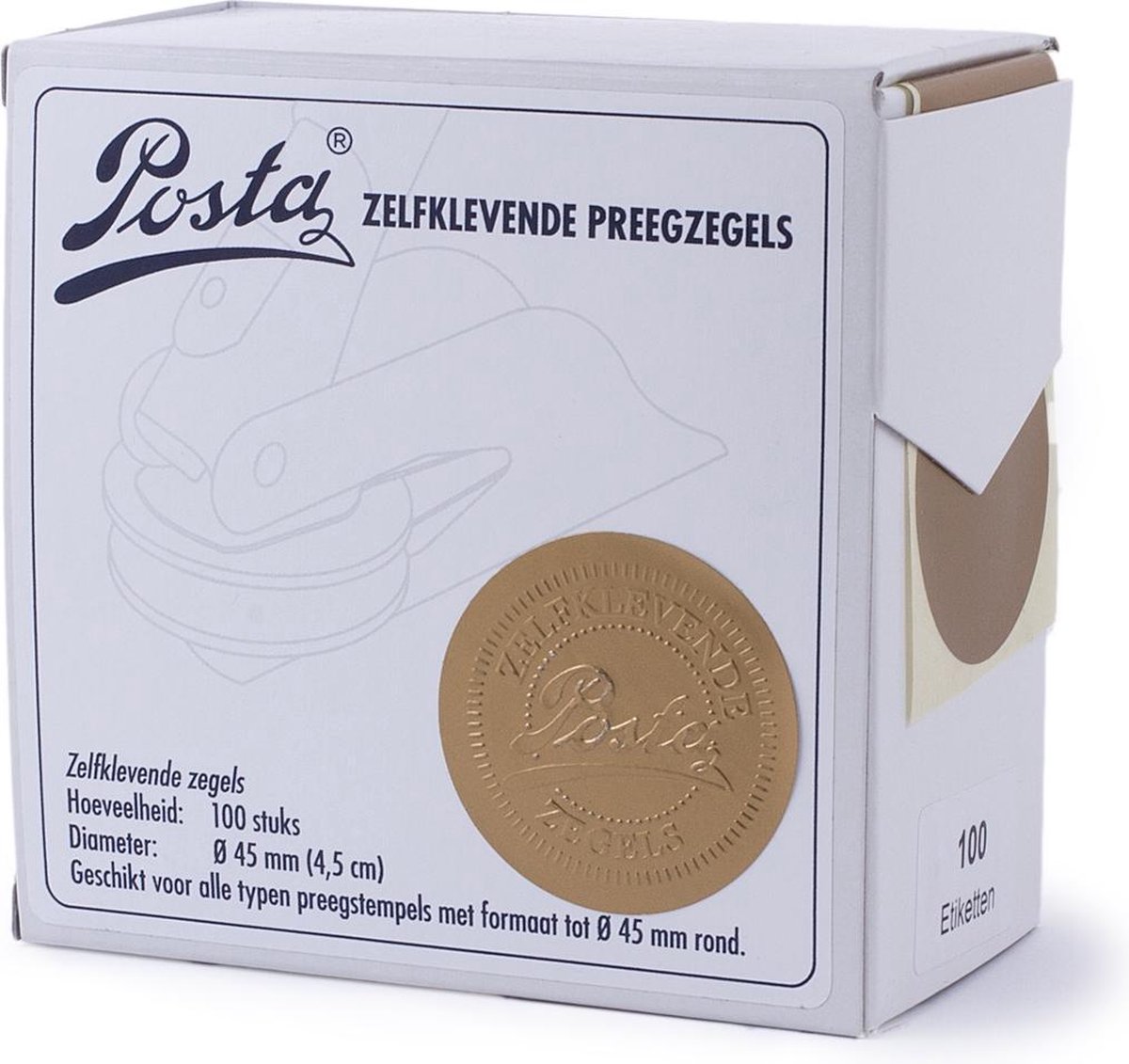 Zegeletiketten | goud | Ø45mm | Mat